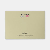 Mustache & Lips Mr. & Mrs. - Jahrestag