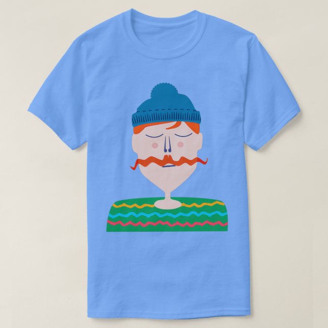 Mustache Man T-Shirt (Design vorne)