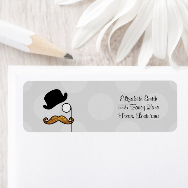 Mustache, Mustache, Stache, Monocle, Bowler Hat (Insitu)