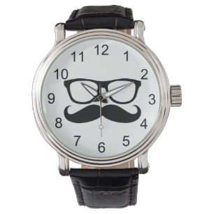 Mustache Nerd Armbanduhr
