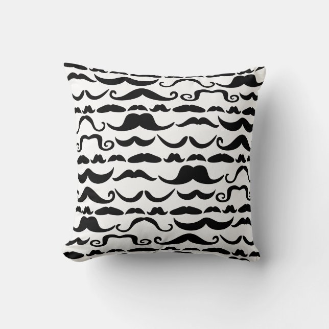 Mustache Pattern Kissen (Vorderseite)