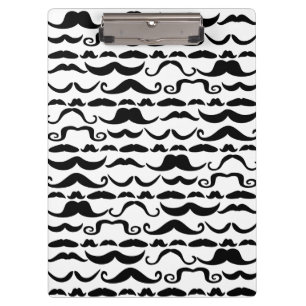 Mustache Pattern Klemmbrett