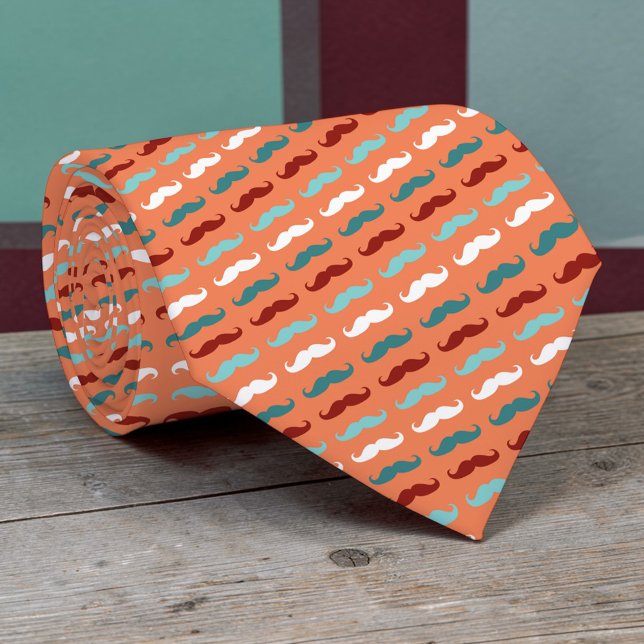 Mustache Pattern Necktie Tie Krawatte (Von Creator hochgeladen)