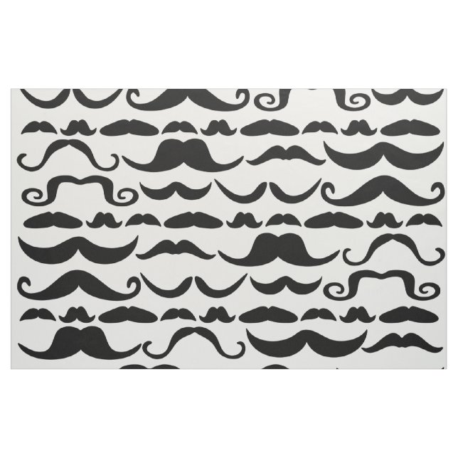 Mustache Pattern Stoff (Yard (91,4 cm))