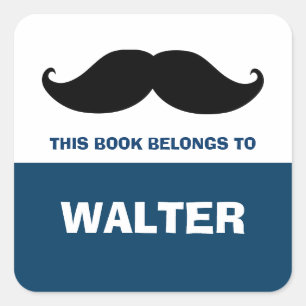 Mustache Plaques, Livre Étiquettes