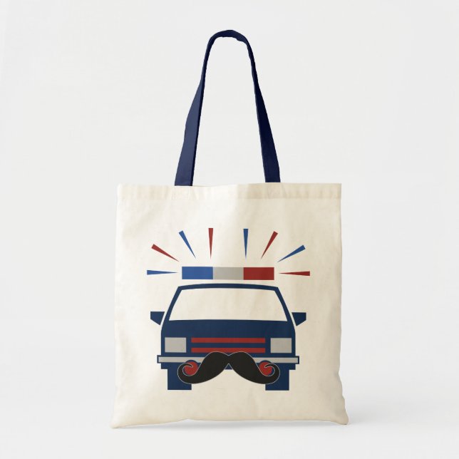 Mustache Police Custom - Tasche wählen Sie Stil &  (Vorne)