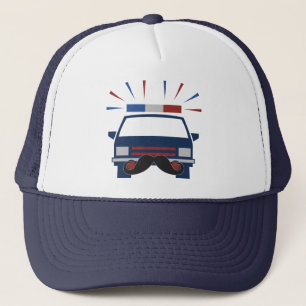 Mustache Police hat - Farbe wählen Truckerkappe