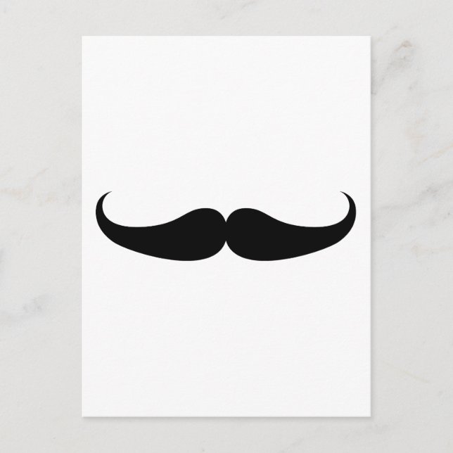 Mustache Postkarte (Vorderseite)