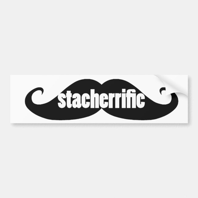Mustache Pride Autoaufkleber (Vorne)