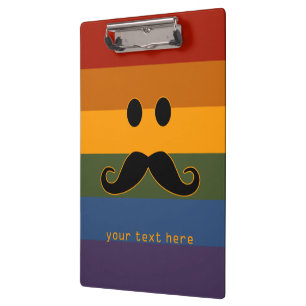Mustache Pride benutzerdefinierte Zwischenablage Klemmbrett