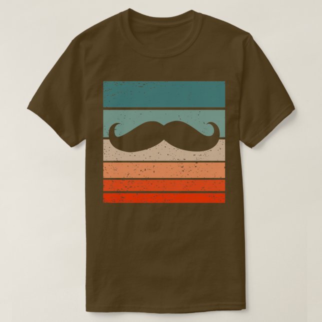 Mustache Retro Style Vintag 24 T-Shirt (Design vorne)