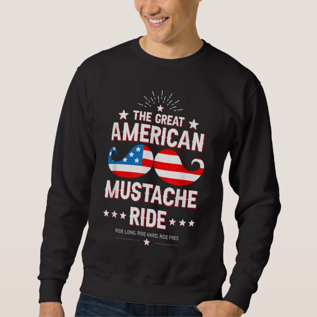 Mustache Rides Presents Sweatshirt (Vorderseite)