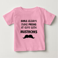 Mustache Säugling T - Shirt