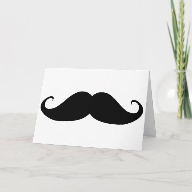 Mustache Sie Warum? Karte (Vorderseite)