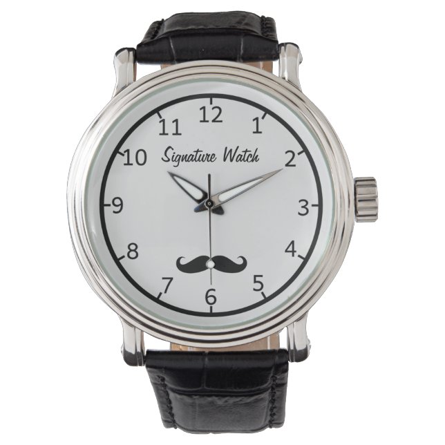 Mustache Signature Watch Armbanduhr (Vorderseite)