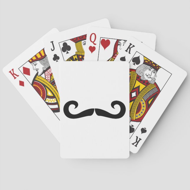 Mustache-Spielkarten Spielkarten (Rückseite)