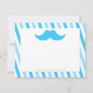 Mustache Stationery Mitteilungskarte