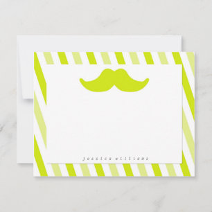 Mustache Stationery Mitteilungskarte