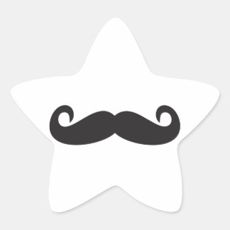 Mustache Stern-Aufkleber