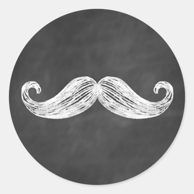 Mustache Sticker (Vorderseite)