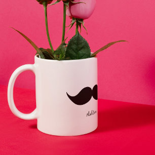Mustache, Valentine's Day Couple Gift Tasse