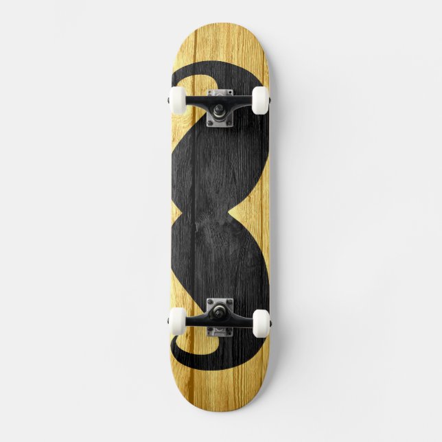 Mustache Vintag Wood #10 Skateboard (Vorderseite)