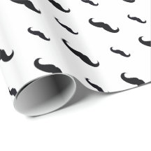 Mustache Wrapping Paper