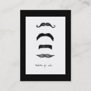 Mustaches für den Verkauf in vertikaler Chubby Visitenkarte
