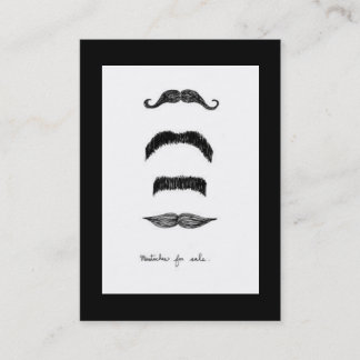 Mustaches für den Verkauf in vertikaler Chubby Visitenkarte