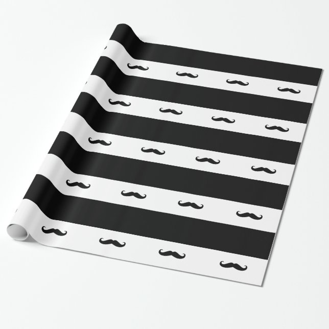 Mustaches Geschenkpapier (Ungerollt)