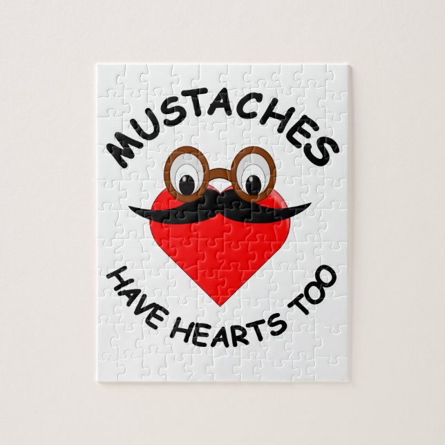 Mustaches haben auch Herz (Vertikal)