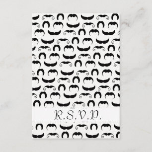 Mustaches R.S.V.P. RSVP Karte