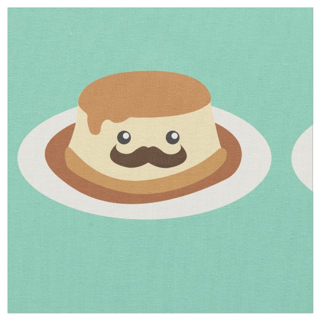 Mustachioed Flan Stoff (Nahaufnahme)