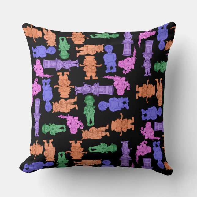 Mustachioed Men Allround-Print Kissen (Vorderseite)