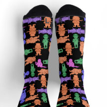 Mustachioed Men Mehrfach-Drucksocken