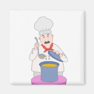 Mustachioter Koch Magnet