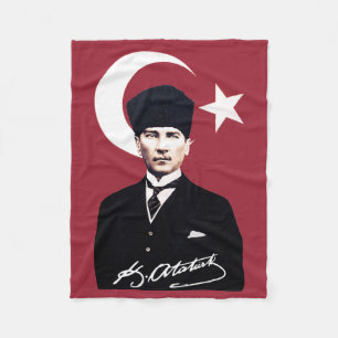 Mustafa Kemal Atatürk Fleecedecke