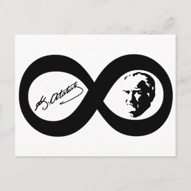 Mustafa Kemal Ataturk Postkarte (Vorderseite)