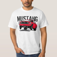 Mustang Black Red T - Shirt