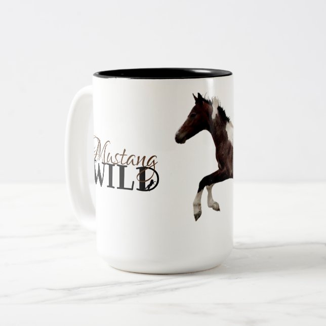 Mustang Colt Beverage Mug avec "Diablo" (Devant gauche)