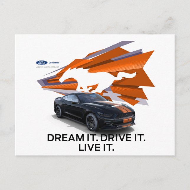 Mustang Customizer Postcard Postkarte (Vorderseite)