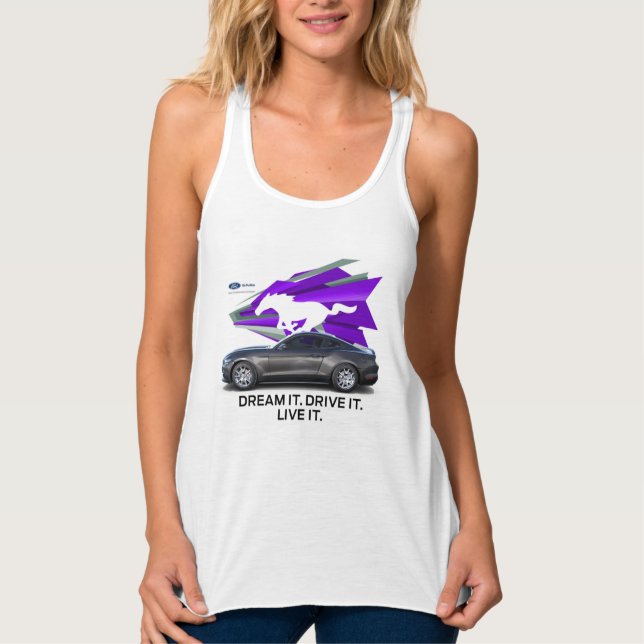 Mustang Customizer Women's T-Shirt Dress Tank Top (Vorderseite)