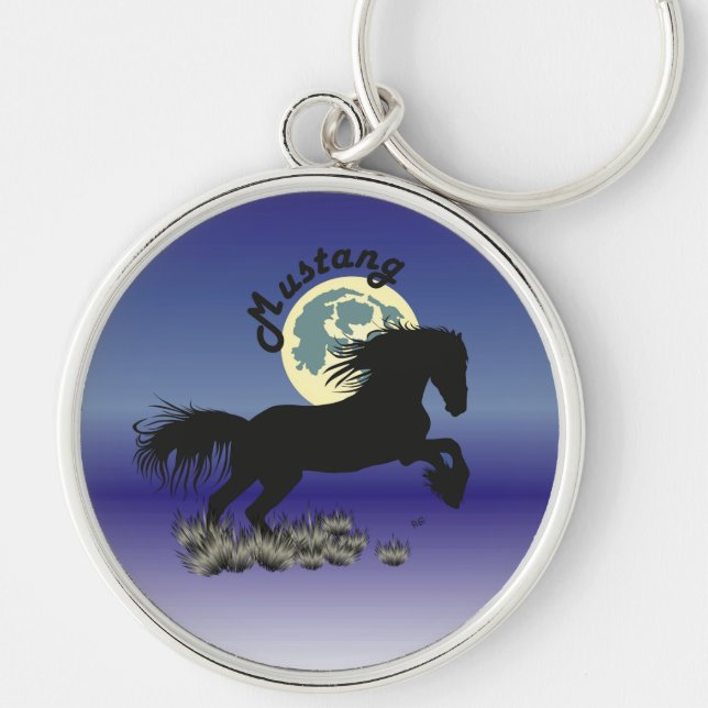 Mustang für Pferdeliebhaber Schlüsselanhänger (Vorne)