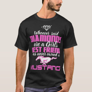 Mustang girl Diamonds T-Shirt
