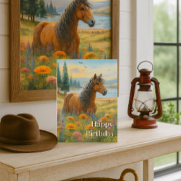 Mustang Horse Birthday Horse Lover Grußkarte Karte