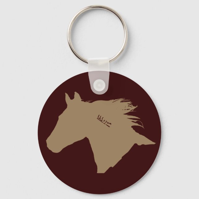 Mustang Horse Head Schlüsselanhänger (Vorderseite)