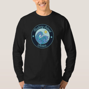 Mustang Island Tx Texas Souvenir Nautical Surfer G T-Shirt