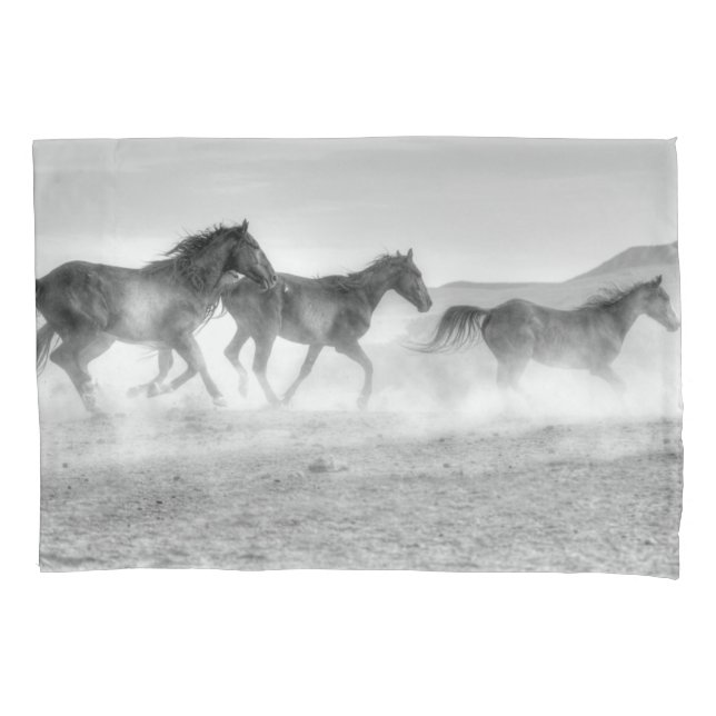 Mustang-Lauf Kissenbezug (Vorderseite-Links)