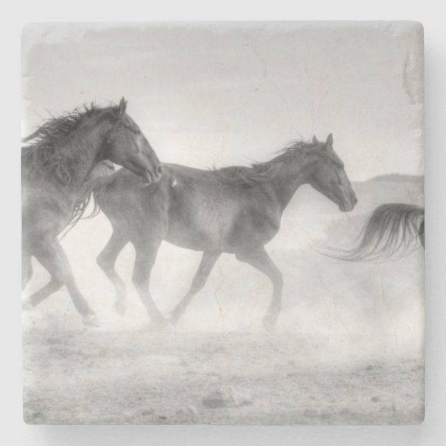 Mustang-Lauf Steinuntersetzer (Vorderseite)