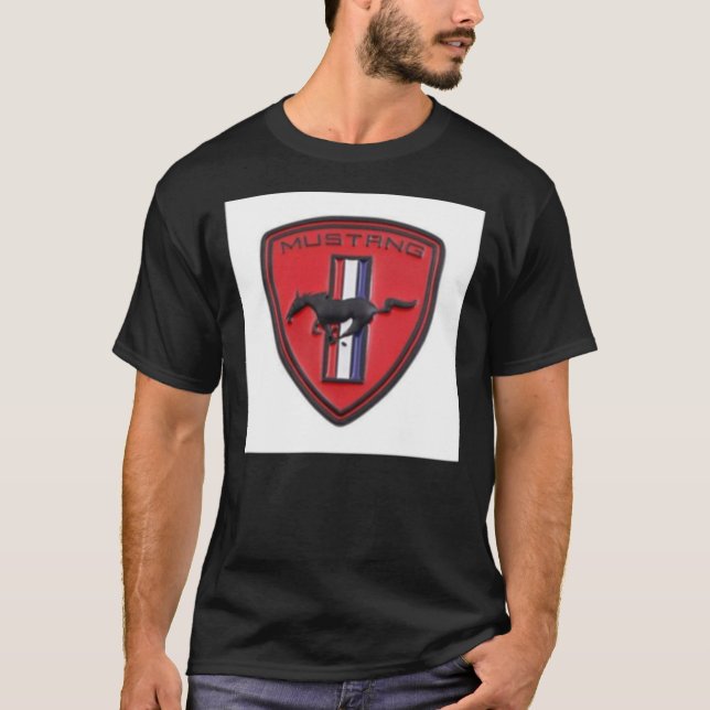 Mustang Logo Shield  Classic T-Shirt (Devant)